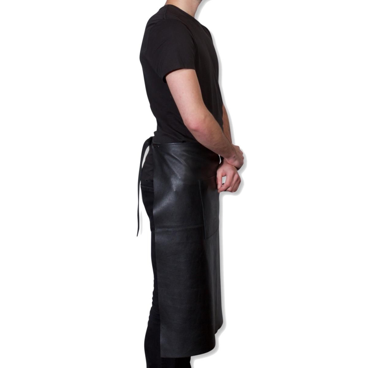 DUTCHDELUXES Waist Serveringsforkle | kort | skinn | Sort