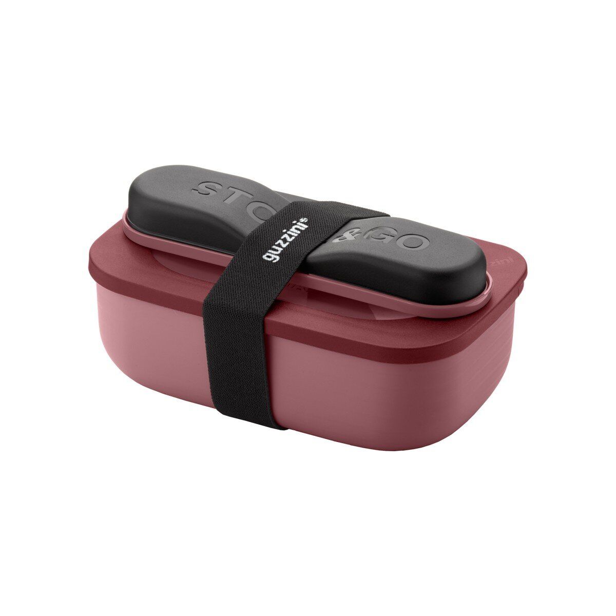 GUZZINI On The Go Lunsjboks, Dark Mauve Red