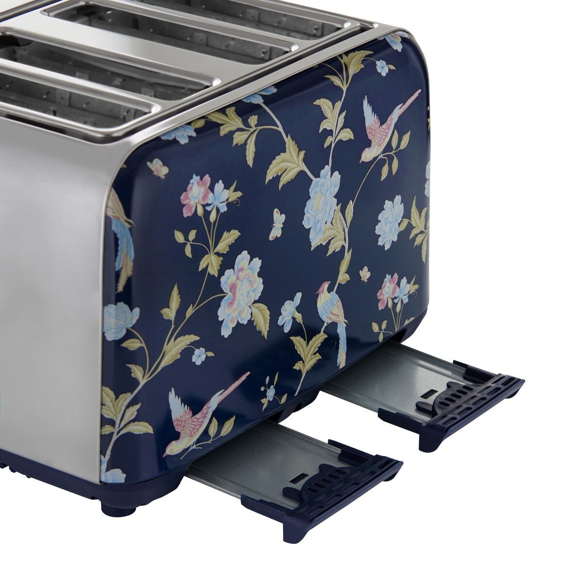 LAURA ASHLEY Brødrister 4-skiver. Blå/Sølv