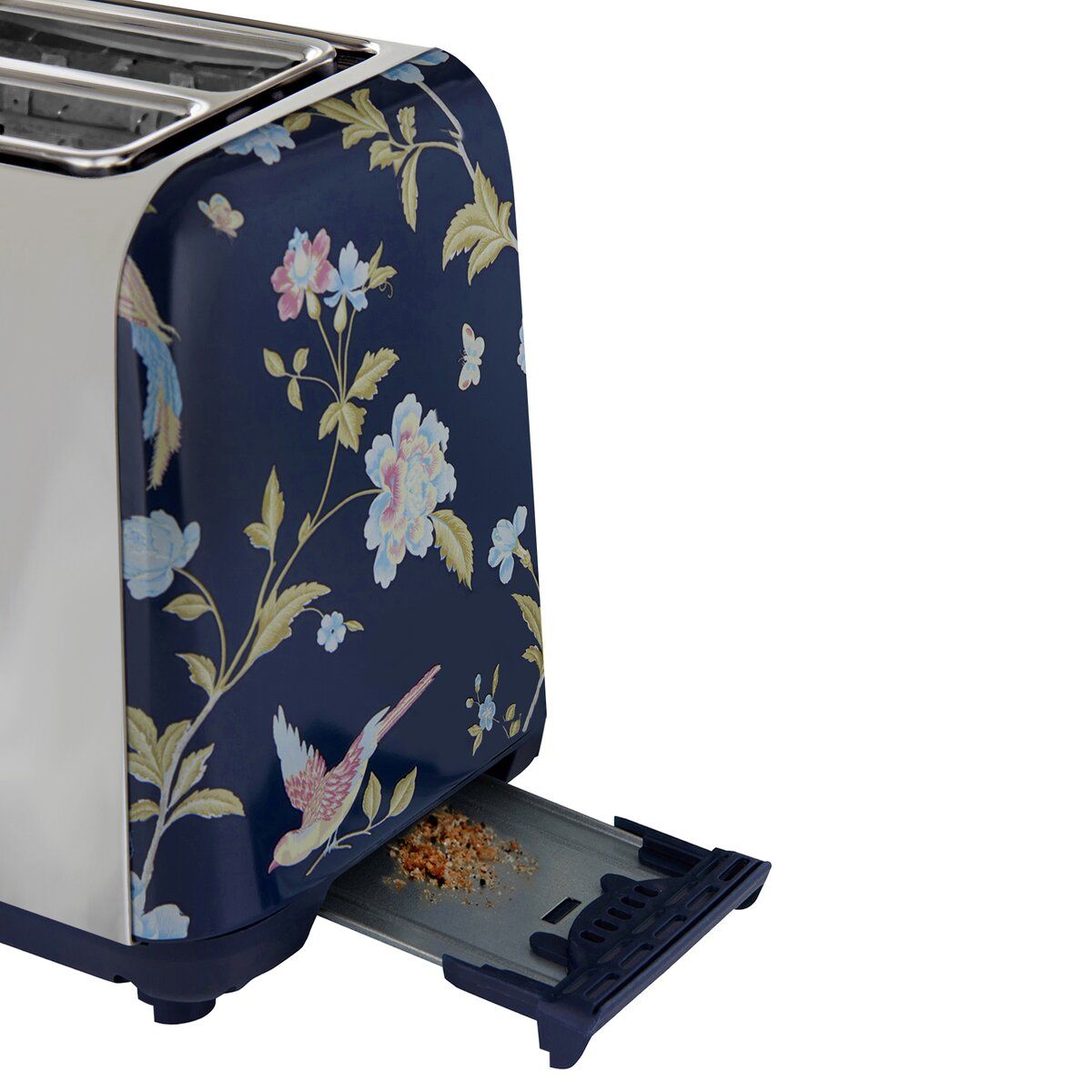 LAURA ASHLEY Brødrister 2-skiver. Blå/Sølv