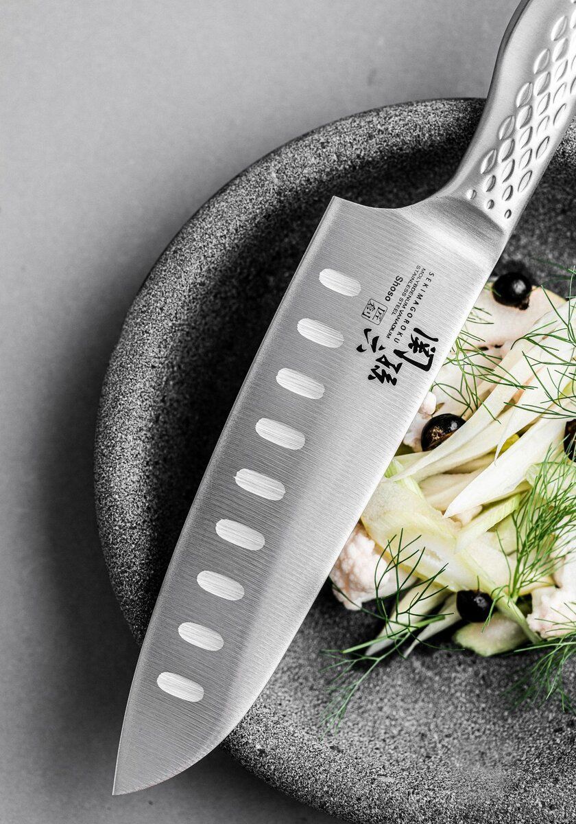 KAI Shoso Santoku Olivenslipt (16,5cm)