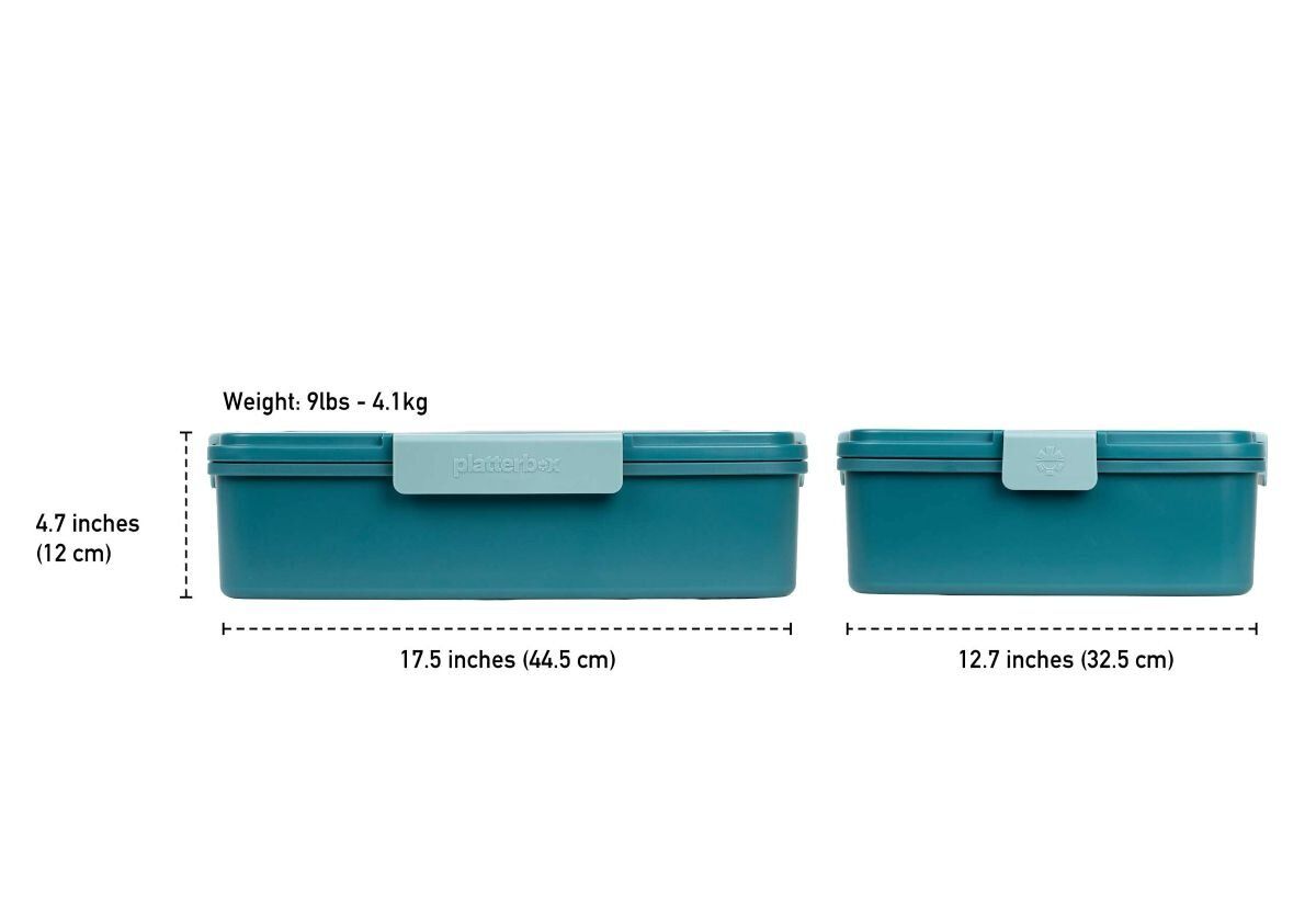 PLATTERBOX Teal | Ta måltidet med deg hvor som helst