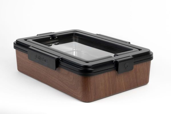 Hovedbilde PLATTERBOX Walnut | Smart matboks med rom for piknik
