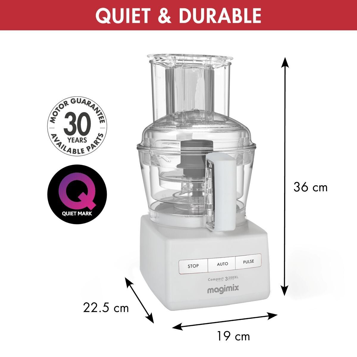 MAGIMIX Food processor CS3200 XL White