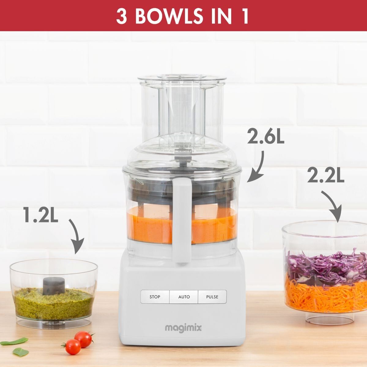 MAGIMIX Food processor CS3200 XL White