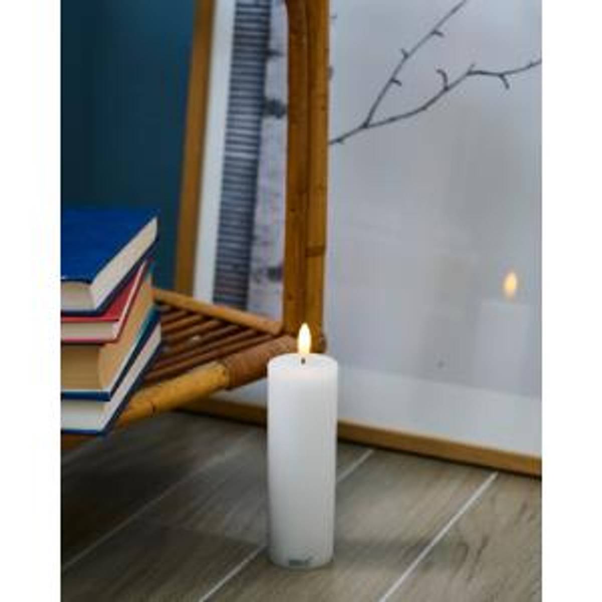 SIRIUS Sille oppladbart lys, Ø5cmx15cm, hvit